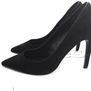 TOPSHOP Gemini Black Suede Stiletto Pumps NIB